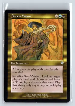 (2X) Seer's Vision Invasion Uncommon - MTG Magic the Gathering Card - Image 3