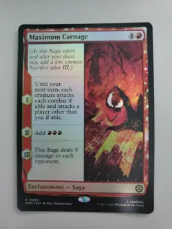MTG Maximum Carnage Marvel's Spider-Man Foil Rare - Image 1