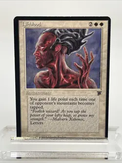Lifeblood Legends LP Excellent Mtg Magic The Gathering 1994 - Image 1