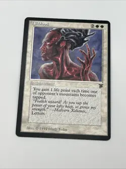 Lifeblood Legends LP Excellent Mtg Magic The Gathering 1994 - Image 4