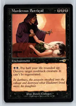 MURDEROUS BETRAYAL - MTG Magic the Gathering Card - Nemesis - Rare - Image 1