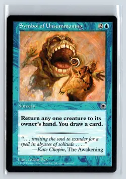 SYMBOL OF UNSUMMONING - MTG Magic the Gathering Card - Portal - Common - Image 1