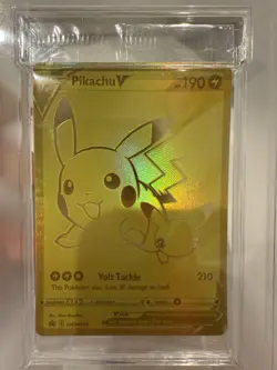 2021 Pokemon SWSH Celebrations UPC Pikachu V #145 PSA 10 gem mint - Image 1