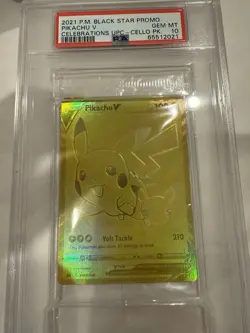 2021 Pokemon SWSH Celebrations UPC Pikachu V #145 PSA 10 gem mint - Image 2