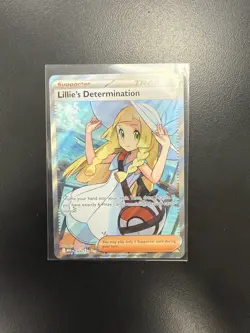 Lillie's Determination SIR 184/132 SIR Special Illustration Rare Pokemon IN HAND - Image 1