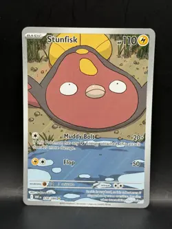 Pokemon TCG Stunfisk 118/086 Illustration Rare SV White Flare - Image 1