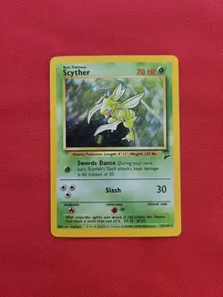 Pokemon: Scyther #10/64 Holo Rare 1999 Jungle Set WOTC - Vintage NM+ - C38 - Image 1