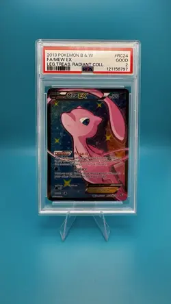 Pokemon TCG Legendary Treasures Radiant Collection Mew EX #RC24 PSA 2 Good - Image 1