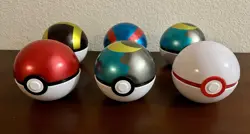 6x Pokemon Pokeball Empty Tin Lot (Moon, Premiere, Ultra, Great, Poke) - Image 1