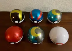 6x Pokemon Pokeball Empty Tin Lot (Moon, Premiere, Ultra, Great, Poke) - Image 2