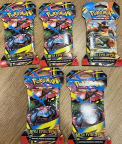 Pokemon Mega Evolution Sealed Blister Booster Packs X 5 - Image 1