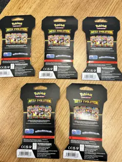 Pokemon Mega Evolution Sealed Blister Booster Packs X 5 - Image 2