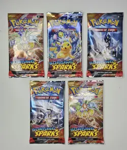 [5 Pack lot] Pokemon TCG: Scarlet and Violet Surging Sparks Booster Pack Sealed - Image 2
