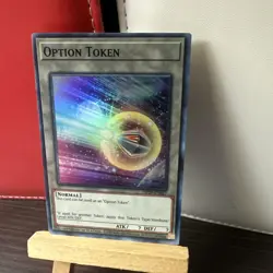 Yugioh Option Token OP20-EN027 Super Rare NM + bonus holo - Image 1