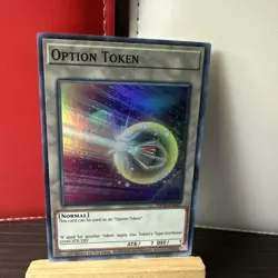 Yugioh Option Token OP20-EN027 Super Rare NM + bonus holo - Image 2