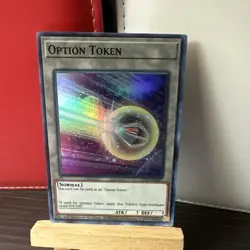 Yugioh Option Token OP20-EN027 Super Rare NM + bonus holo - Image 3