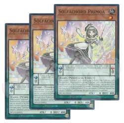 Yugioh - Solfachord Primoa x 3 - 1st Edition NM - Plus Free Holo Card - Image 1