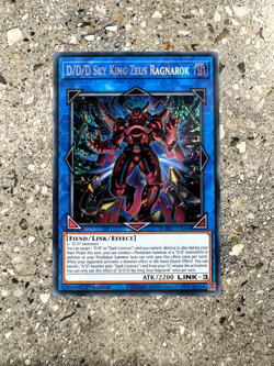 Yugioh TCG D/D/D Sky King Zeus Ragnarok DOOD-EN049 Secret Rare 1st Edition NM-M - Image 1