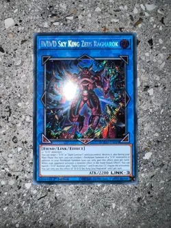 Yugioh TCG D/D/D Sky King Zeus Ragnarok DOOD-EN049 Secret Rare 1st Edition NM-M - Image 3