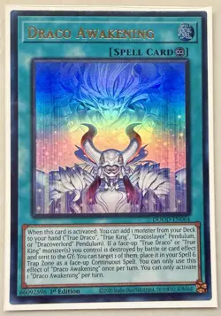 Yugioh! 1x Draco Awakening DOOD-EN064 Ultra Rare 1st Ed NM - Image 1