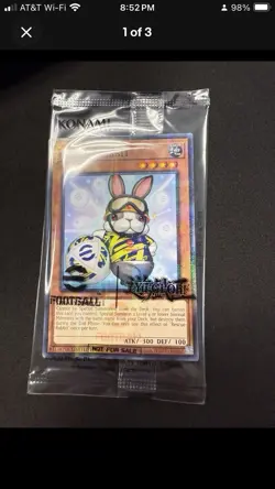 Rescue Rabbit + Neymar Jr - 2025 eFootball Promo Set - Yugioh OTS SEALED - Image 1