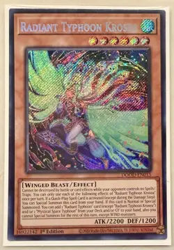 Yugioh! 1x Radiant Typhoon Krosea DOOD-EN015 Secret Rare 1st Ed NM - Image 1