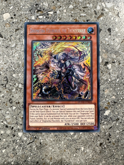 Yugioh Dogmatika Fleurdelis, the Thunderbolt DOOD-EN026 Secret Rare 1st Ed NM-M - Image 1