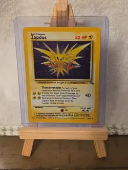 Pokemon TCG Zapdos Fossil Holo Unlimited Rare Card 15/62 Vintage WOTC. LP 1999 - Image 1