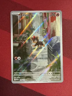 Litleo 139/132 Illustration Rare Pokemon Card Mega Evolutions - English TCG - Image 1