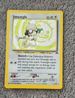 Pokemon TCG Neo Discovery Smeargle 11/75 Holo Unlimited Rare Card - Image 1