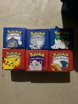 FULL SET - 6 TOTAL - POKEMON BURGER KING GOLD PLATED CARDS FULLY SEALED - Image 1
