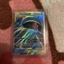 Pokemon Magikarp & Wailord GX SM166 Black Star Promo Card Sun & Moon - Image 1