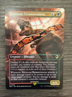 Ravenous Tyrannosaurus (Borderless) - Near Mint MTG - Image 1