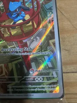 Riolu Full Art Pokemon Center Stamped Promo Card from Mega Evolutions Sealed - Image 3