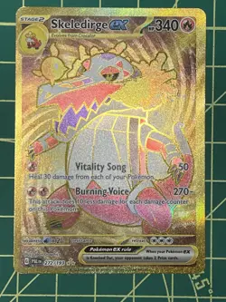 Skeledirge EX 272/193 Sv02 Paldea Evolved Gold Hyper Rare Holo Card NM Condition - Image 1