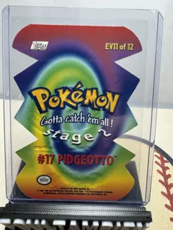 Pidgeotto #17 EV11 of 12 | Topps Series 2 Pokemon Card | Die Cut NM - Image 2