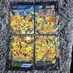 ULTRA RARE Pikachu V-Union 4-Card Set Pokemon TCG SWSH139-142 Holo Promo - Image 1