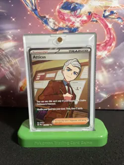 Atticus 134/131 Prismatic Evolutions Full Art Trainer Holo Pokemon TCG Card NM - Image 1