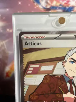 Atticus 134/131 Prismatic Evolutions Full Art Trainer Holo Pokemon TCG Card NM - Image 3