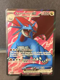 Pokemon TCG Salamence ex Ultra Rare SV09: Journey Together 177/159 NM Card - Image 1