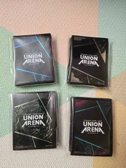 UNION ARENA Official Card Sleeve 4 variety pack 60c Bandai Card Game Fest Eng - Image 1