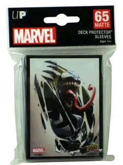 Upper Deck Marvel Deck Protector Collectible Card Sleeves Venom 65 Count New - Image 1