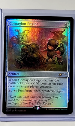 2022 MTG Magic the Gathering SLD Secret Lair Drop Foil #1095 Contagion Engine - Image 1