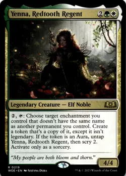 MTG Yenna, Redtooth Regent Wilds of Eldraine NM R Magic - Image 1