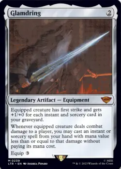 MTG Glamdring Normal NM Universes Beyond: The Lord of the Rings: Tales of Middle - Image 1