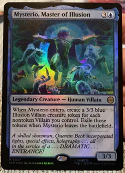 Magic Mysterio, Master of Illusion R 0253 (Extended Art) Marvel's SpiderMan Foil - Image 1