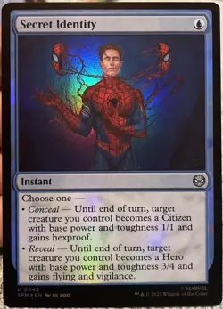 Secret Identity - Marvel’s Spider-Man (SPM) - MTG - FOIL - Image 1
