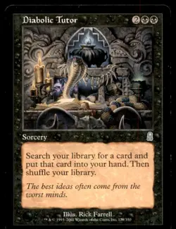 MTG Diabolic Tutor LP Light Play Odyssey [1391] - Image 1