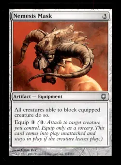 MTG Nemesis Mask LP Light Play Darksteel [1432] - Image 1