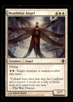 MTG Deathless Angel LP Light Play Rise of the Eldrazi [777] - Image 1